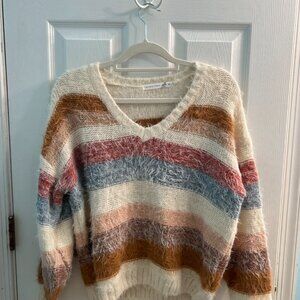 Altar'd State Oversized Striped Sweater